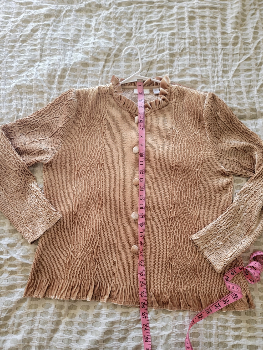 Chico's Keily Rippled Ruffle jacket - Picture 2 of 6